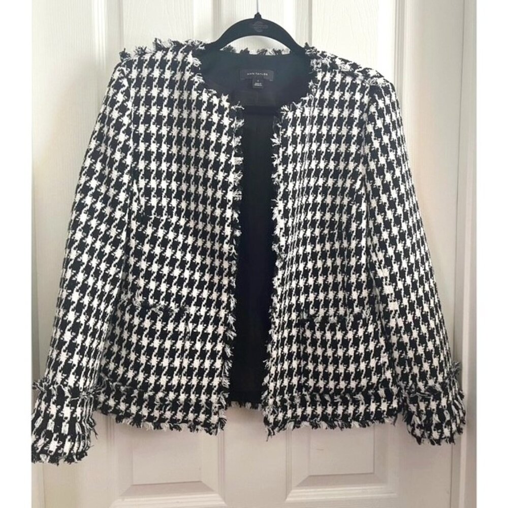 Ann Taylor -  Black/white check Jacket